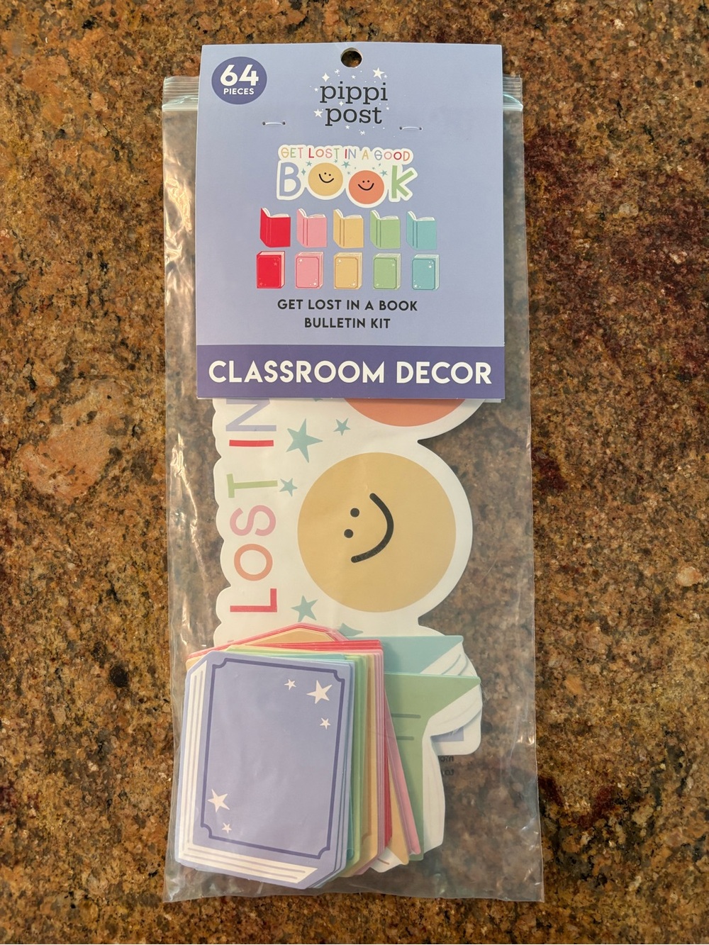 Pippi Post Get Lost in a Good Book Reading Decor Classroom Kit - 64 Pieces - New